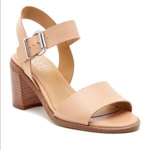 Franco Sarto Harlie Ankle Strap Block 3" Heel Sandals Size 9.5